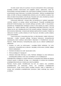 Konkurencja monopolistyczna - krzywe popytu