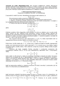 Oligopol oferentów: ustalenie ceny przy heterogenicznej konkurencji