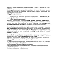 Pedagogika Nowego Wychowania i antyautorytarna