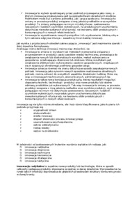 Innowacyjność- istota i rodzaje