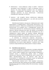 Obszary zmian i rodzaje restrukturyzacji przedsiębiorstw