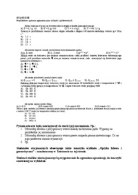 Przykładowe pytania egzaminacyjne dla ochrony środowiska
