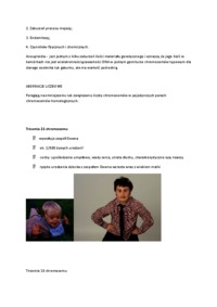 Genetyka - chromosomowe aberacje