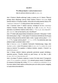 Weryfikacja hipotez z zastosowaniem testu t