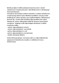 Wzajemne relacje rachunkowości zarządczej i rachunkowości finansowej