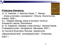 Etyka zachowań  organizacyjnych