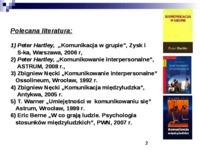 Wpływ  komunikacji  na zachowania w  grupie