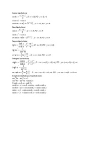 Funkcje hiperboliczne