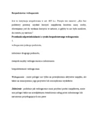 Bezpodstawne wzbogacnie