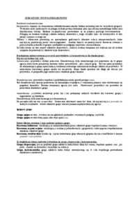 Struktury wewnątrzgrupowe - omówienie