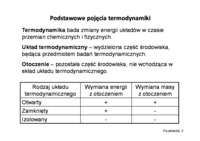 Podstawowe pojęcia termodynamiki