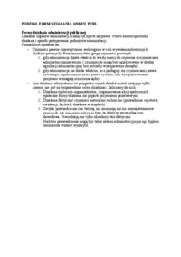 Podział form działania administracji publicznej