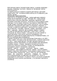 Administracja ziem polskich pod okupacją w latach II wojny światowej