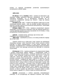 Psychologia społeczna a środowisko