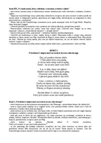 Mikołaj Sęp Sarzyński - sonety