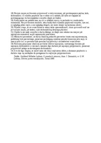 Leibniz - o zasadach istnienia