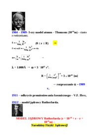 Zjawiska zachodzące w jądrze atomowym