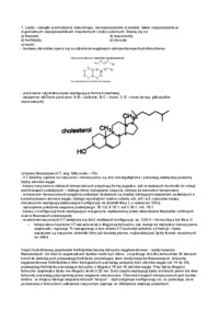 Lipidy - omówienie zagadnień