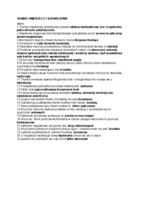 Tkanki zwierzęce i szkarłupnie - test