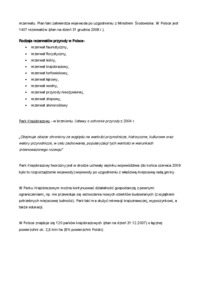 Ochrona przyrody - wykład 7