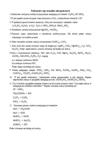 Związki nieorganiczne-zadania