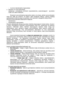  Rodzaje depozytów