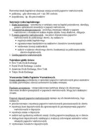 Instytucje rynku kapitałowego