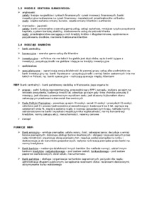 Bankowość - teoria i zadania - SYSTEM BANKOWY I USŁUGI BANKOWE