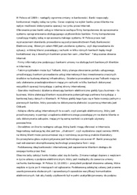 Bankowość internetowa - rozwój bankowości