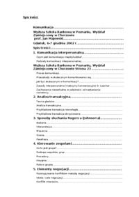 Komunikacja interpersonalna - Teoria głasków