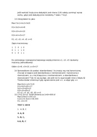 Ekonometria - test - optymalizacja