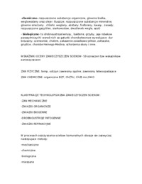 Podział i charakterystyka ścieków