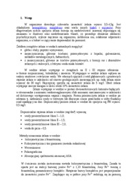 Oznaczanie żelaza całkowitego w wodzie i sciekach - sprawozdanie