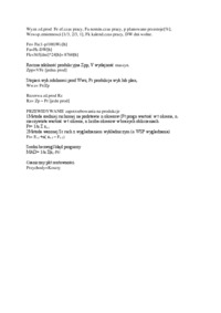 Zarządzanie produkcją i usługami - wzory