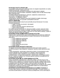 Koszty - definicja i klasyfikacja