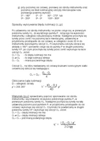 Sprawdzenie teodolitu - geodezja