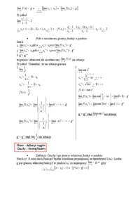 Funkcje jednej zmiennej