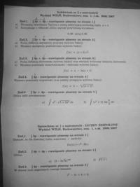 Kolokwium z matematyki