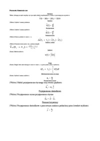 Mechanika - Parametry kinematyczne