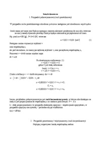 Mechanika - Związki dynamiczne