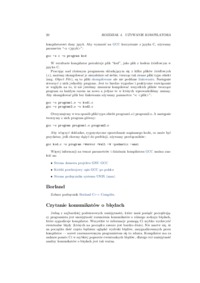 Używanie kompilatora i czytanie komunikatów o błędach