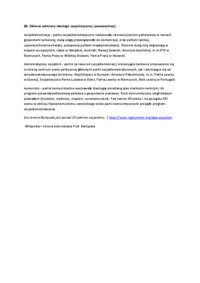 Główne odmiany ideologii socjalistycznej 