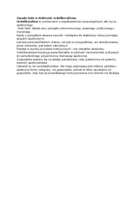 Zasady ładu w doktrynie ordoliberalizmu