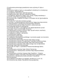 Pozycja ustrojowa Prezydenta RP