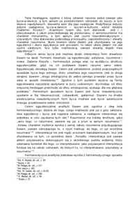  Hermeneutyka sensu bycia w ujęciu Martina Heideggera