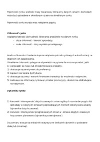 Analiza rynku - Chłonność 