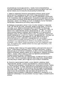 Badania ankietowe -  ankieta środowiskowa