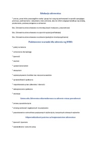 Pola uwarunkowań zdrowotnych