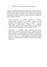 PODATNOŚĆ NA UBÓSTWO