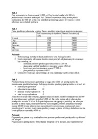 Pytania i zadania z kolokwium